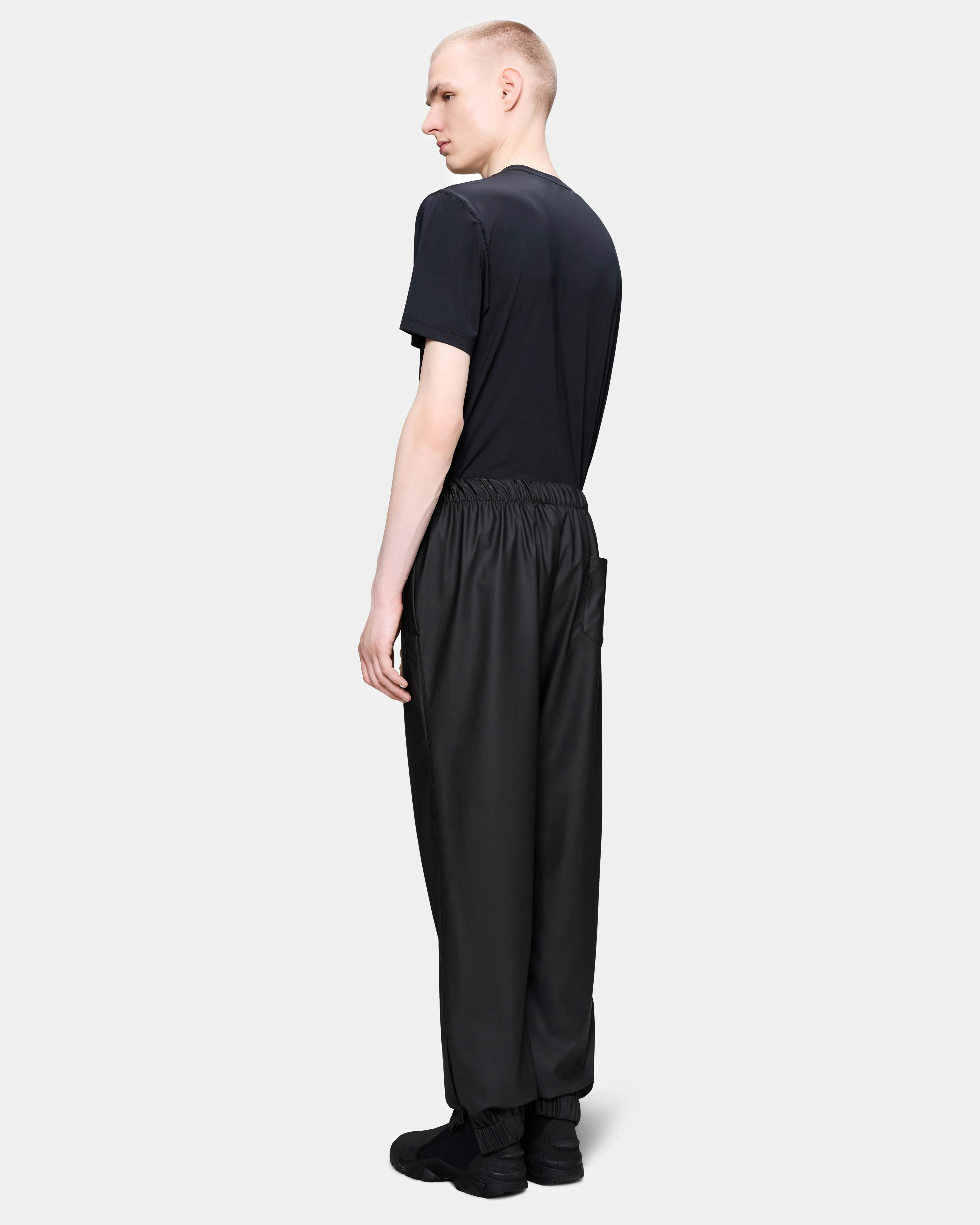 Rains Unisex Pants Regular - Black 01 - Image 3