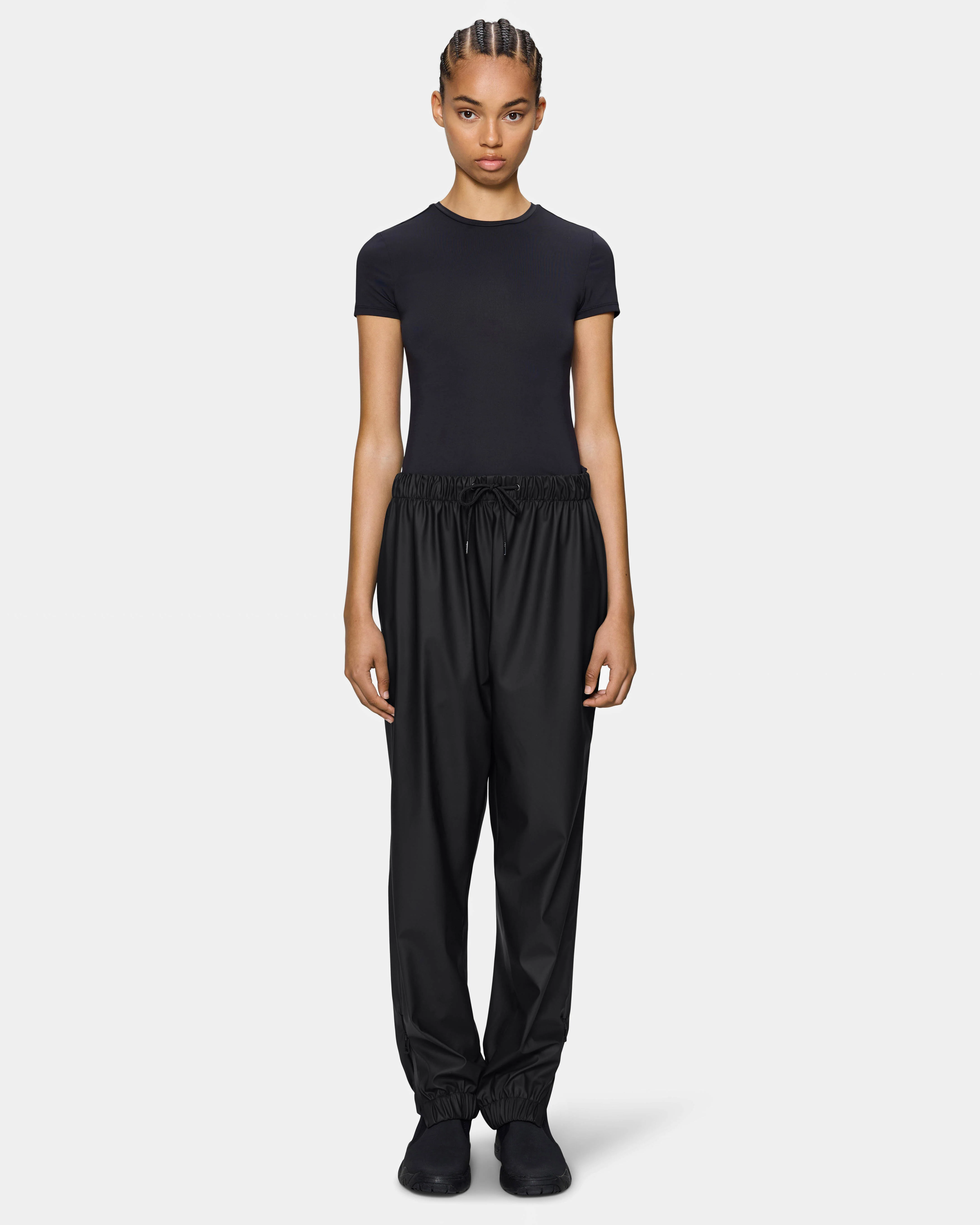 Rains Unisex Pants Regular - Black 01 - Image 6