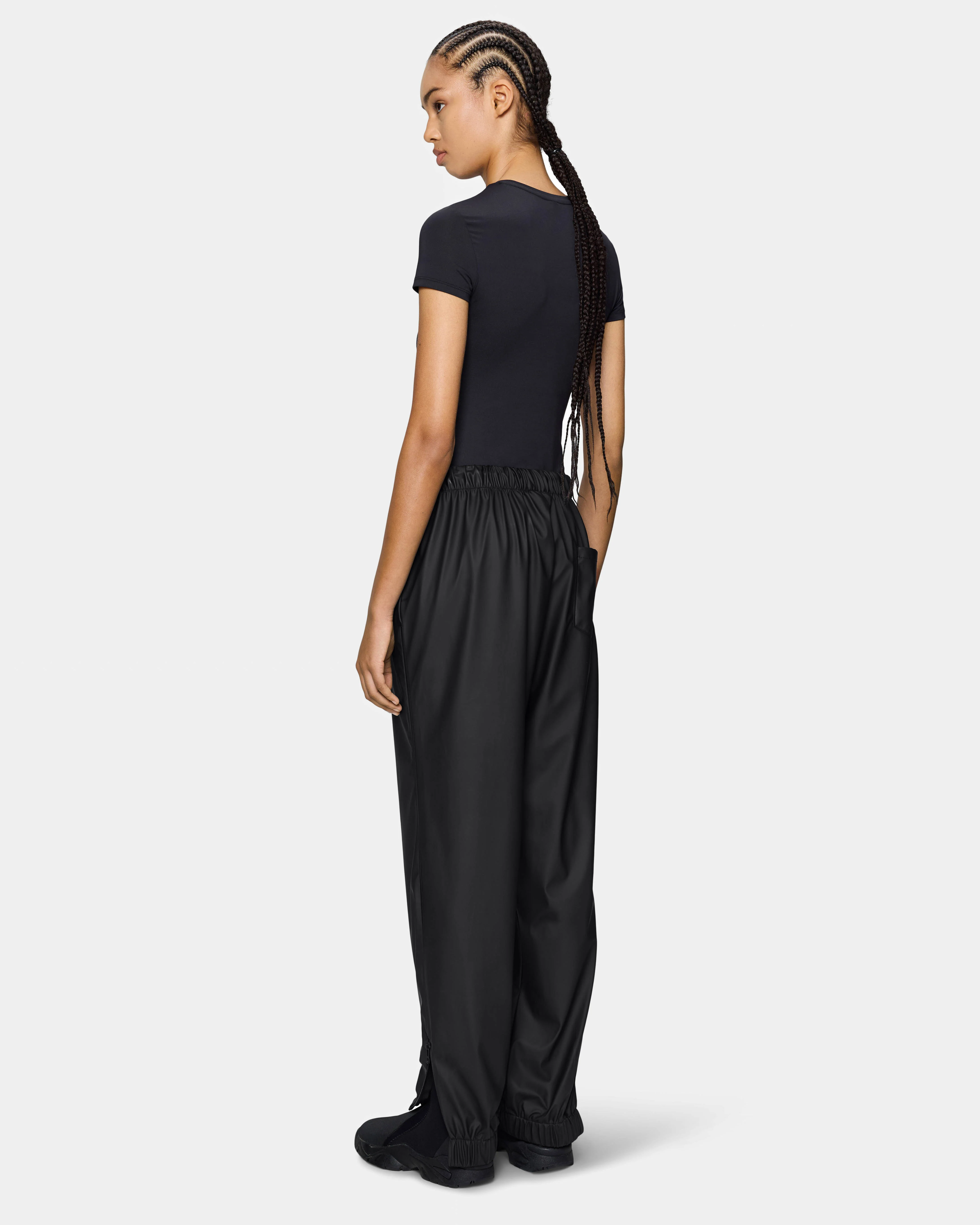Rains Unisex Pants Regular - Black 01 - Image 7
