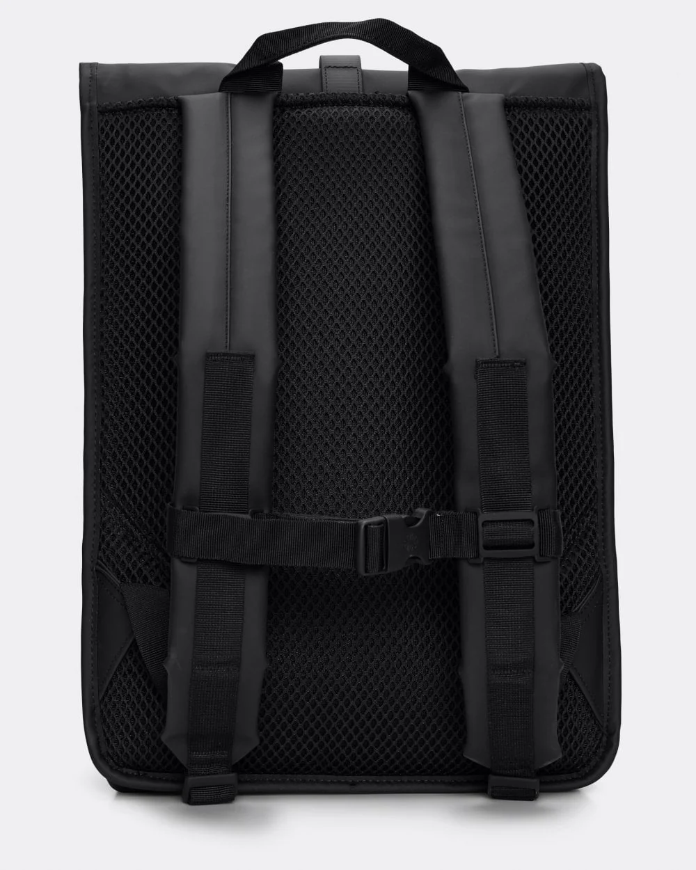 Rains Unisex Rolltop Rucksack - 01 Black - Image 2