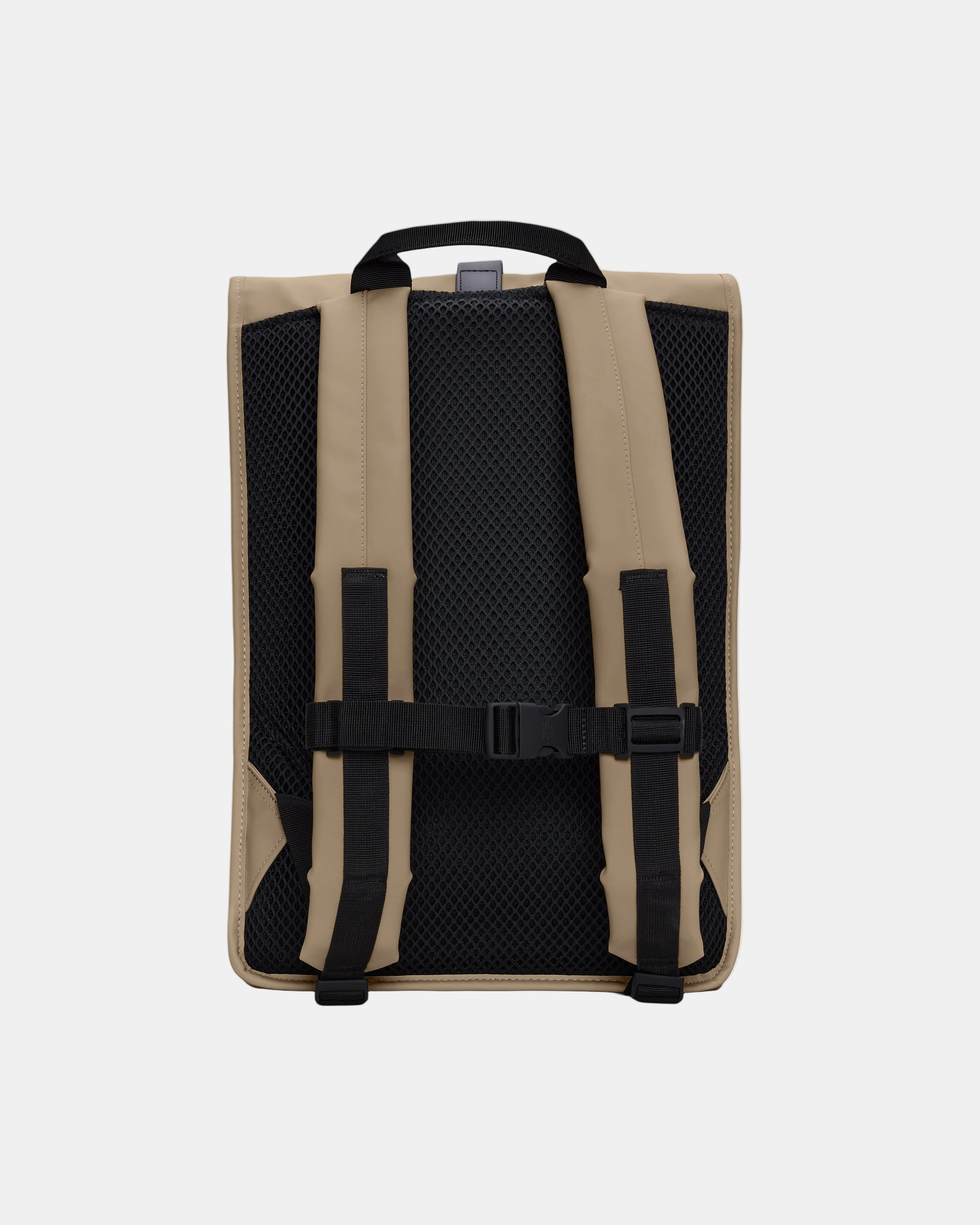 Rains Unisex Rolltop Rucksack - Beige 133 - Image 2