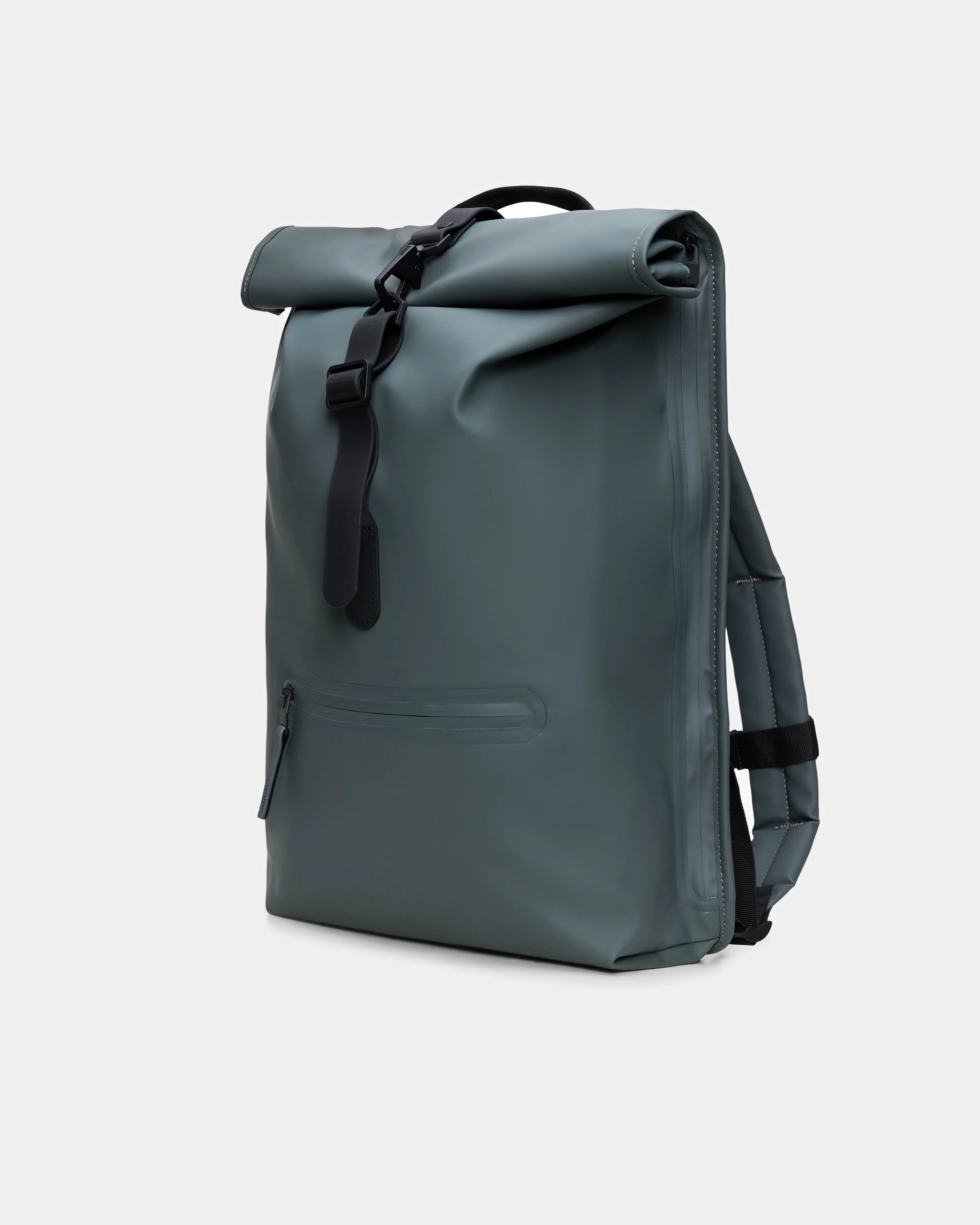Rains Unisex Rolltop Rucksack - Dark Grey 153 - Image 2