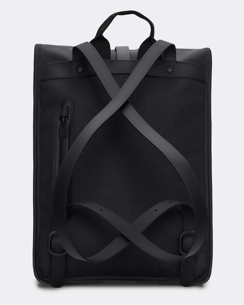 Rains Unisex Rolltop Rucksack Mini - 01 Black - Image 2