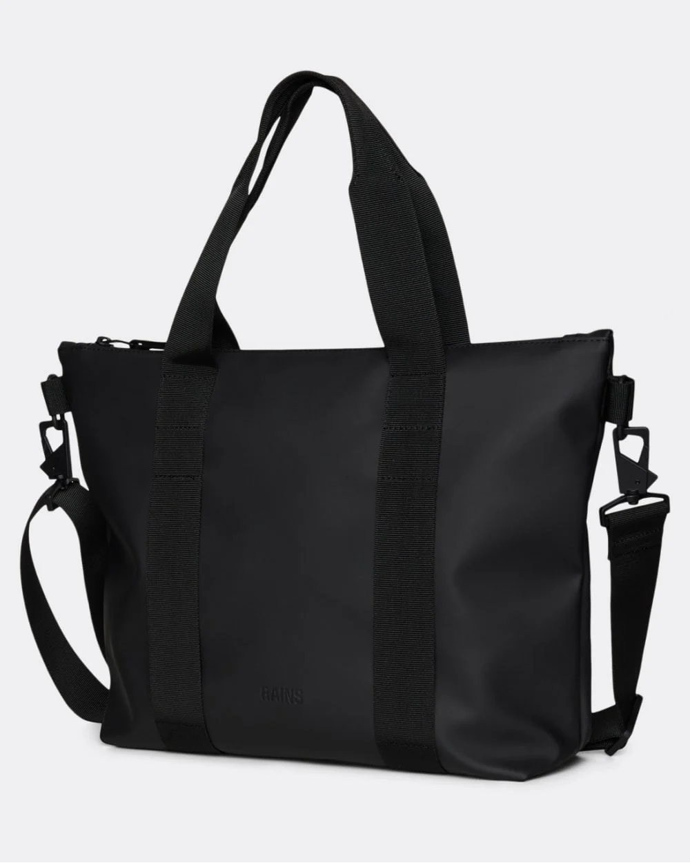 Rains Unisex Tote Bag Micro - 01 Black - Image 2