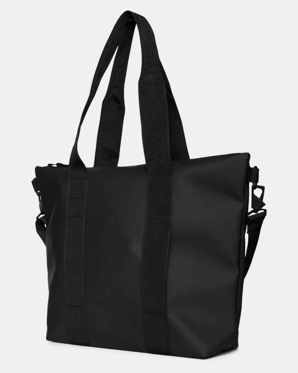Rains Unisex Tote Bag Mini - 01 Black - Image 2