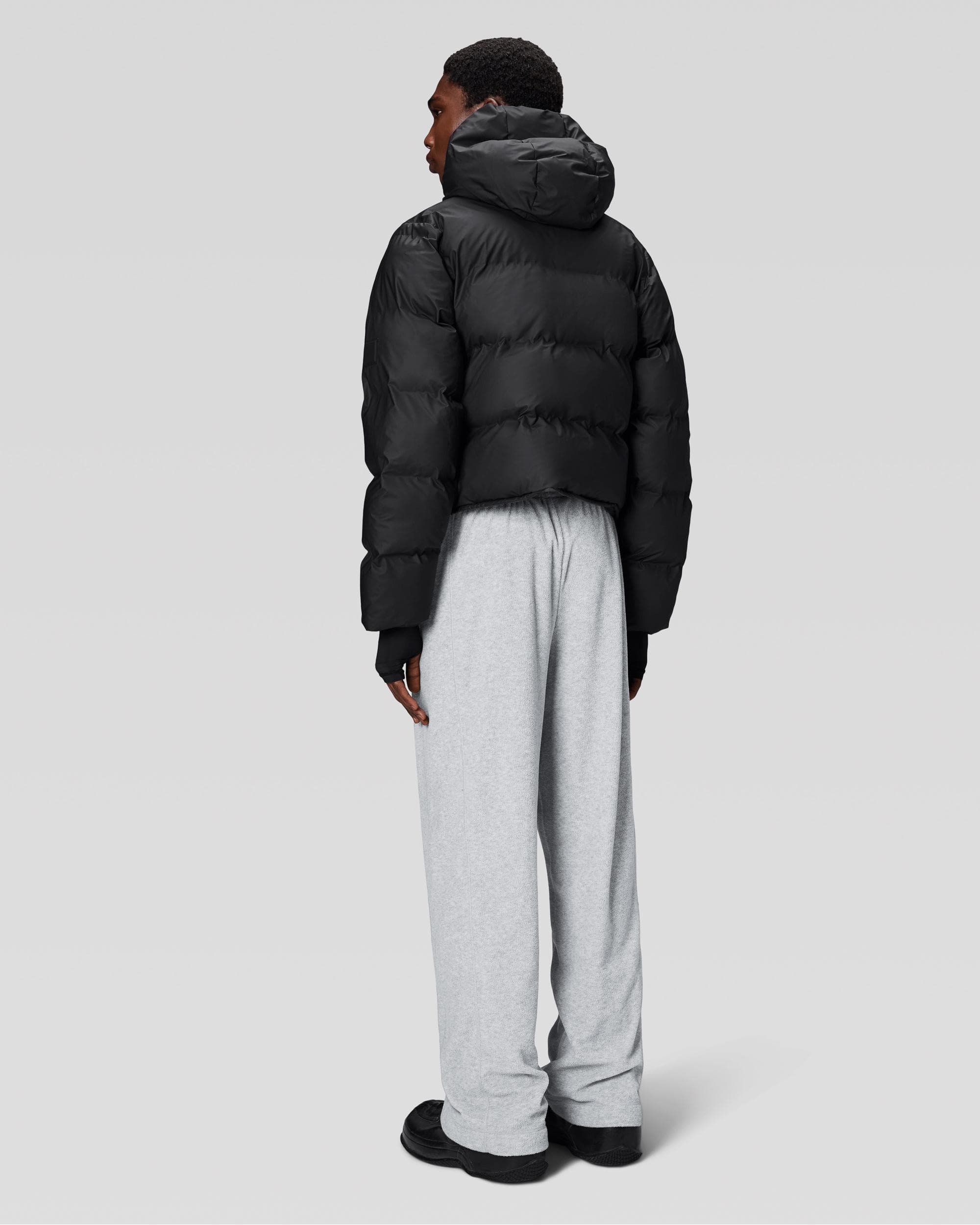 Rains W Alta Unisex Puffer Jacket - 01 Black - Image 6
