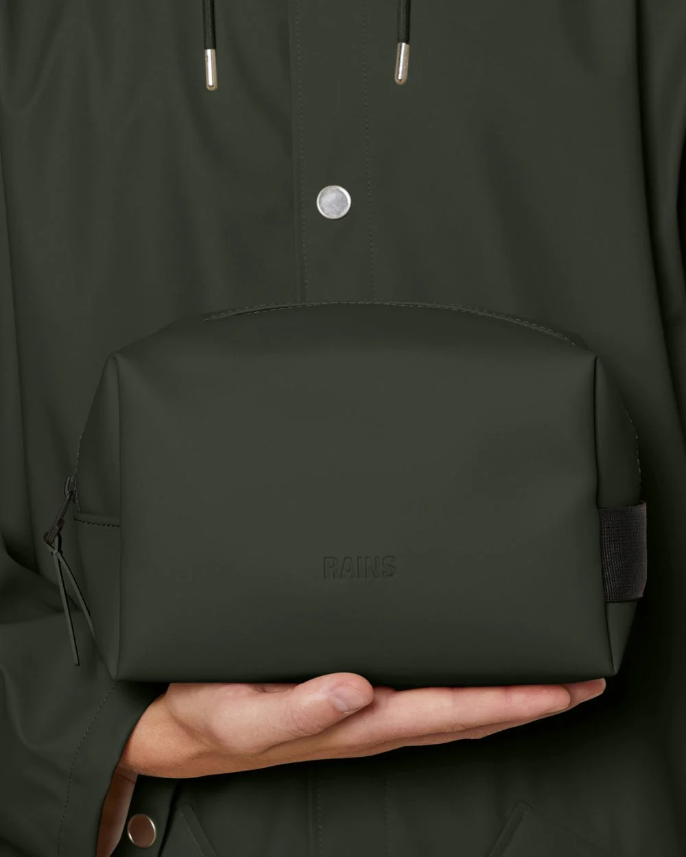 Rains Wash Bag Small - 03 Green - Image 3