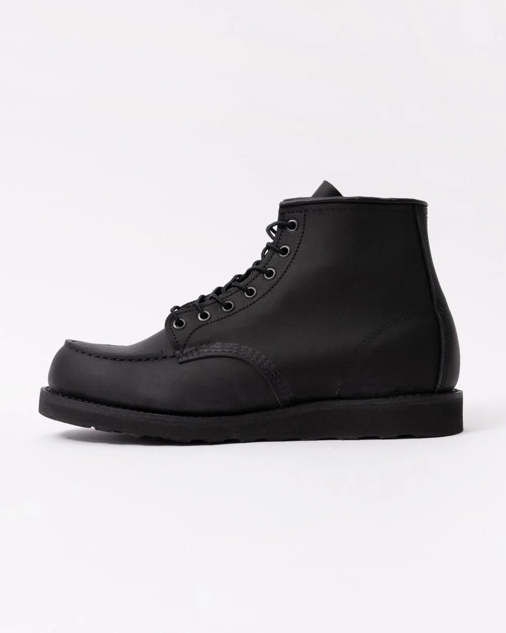 Red Wing 6 Inch Moc Toe Mens Boot - Black Harness - Image 2
