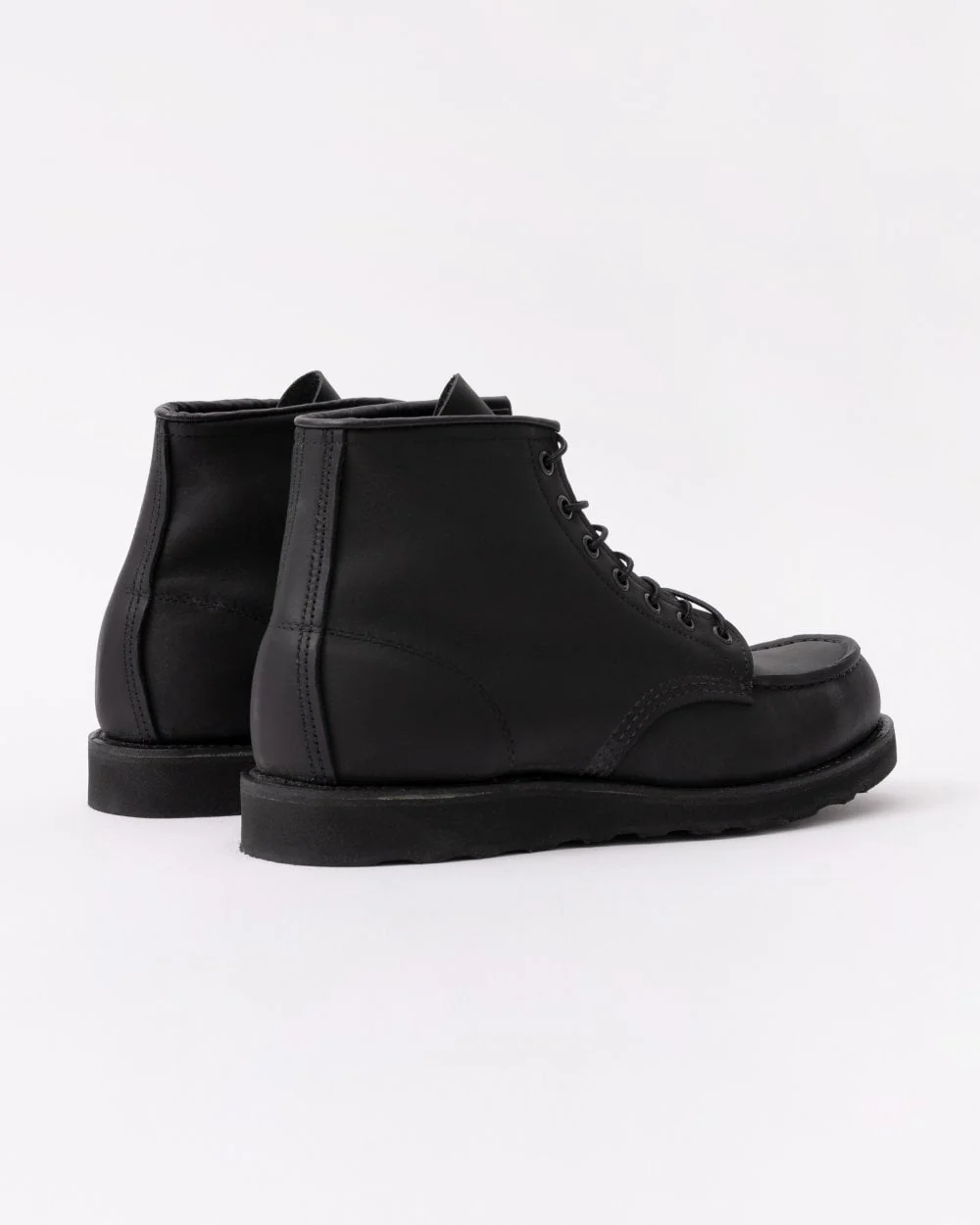 Red Wing 6 Inch Moc Toe Mens Boot - Black Harness - Image 3