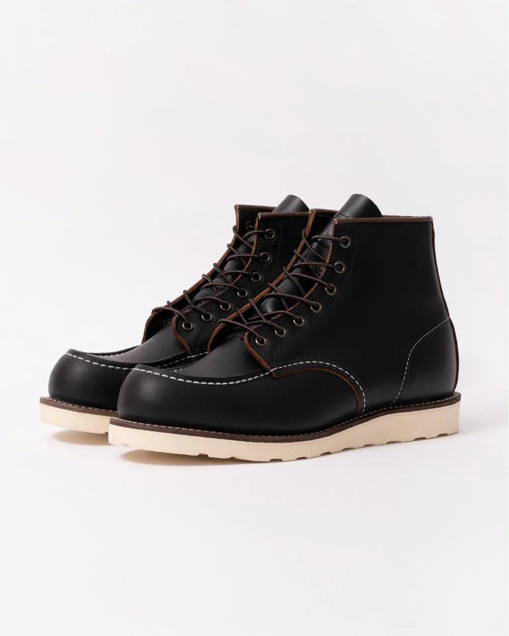 Red Wing 6 Inch Moc Toe Mens Boot - Black Prairie - Image 2