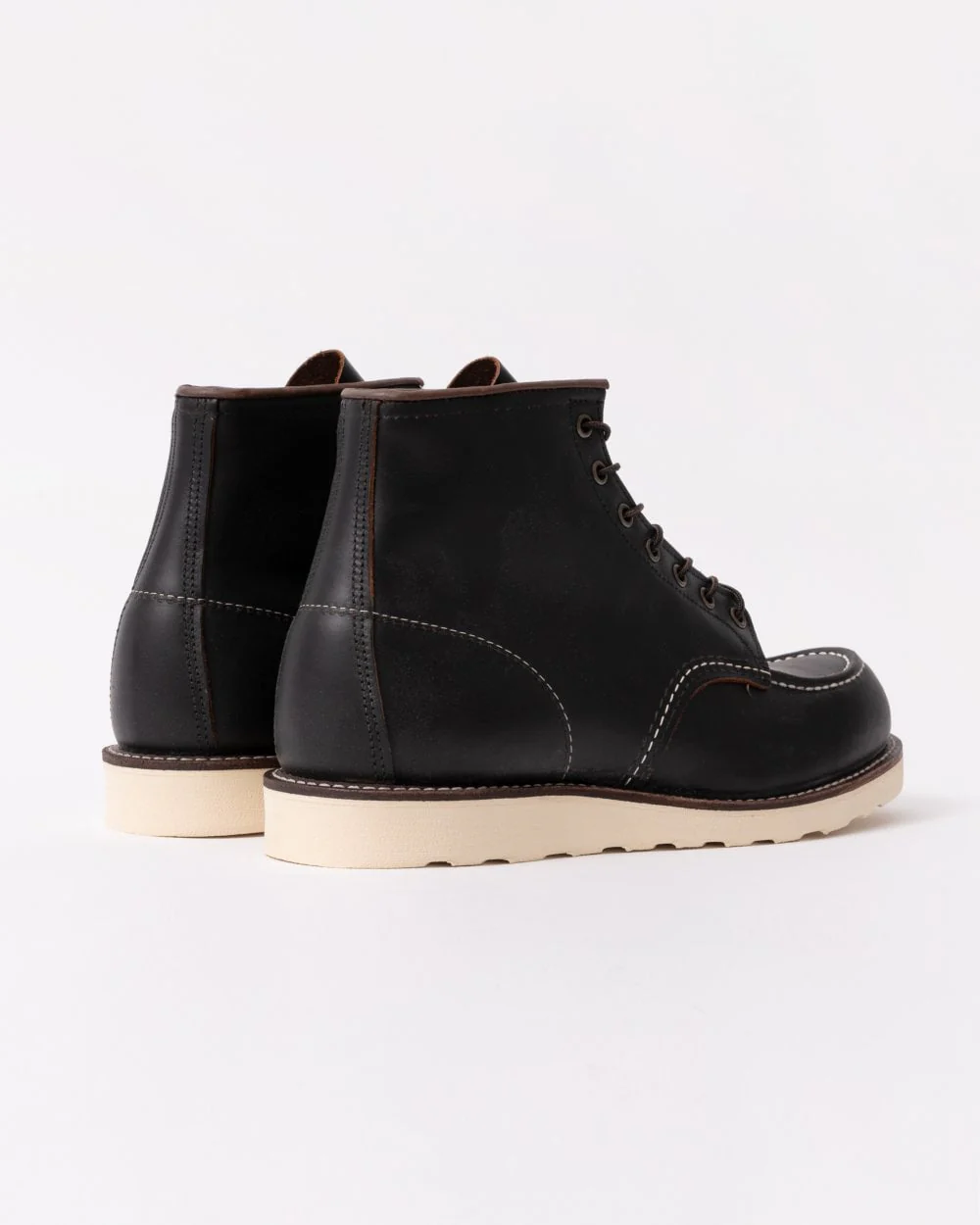 Red Wing 6 Inch Moc Toe Mens Boot - Black Prairie - Image 3