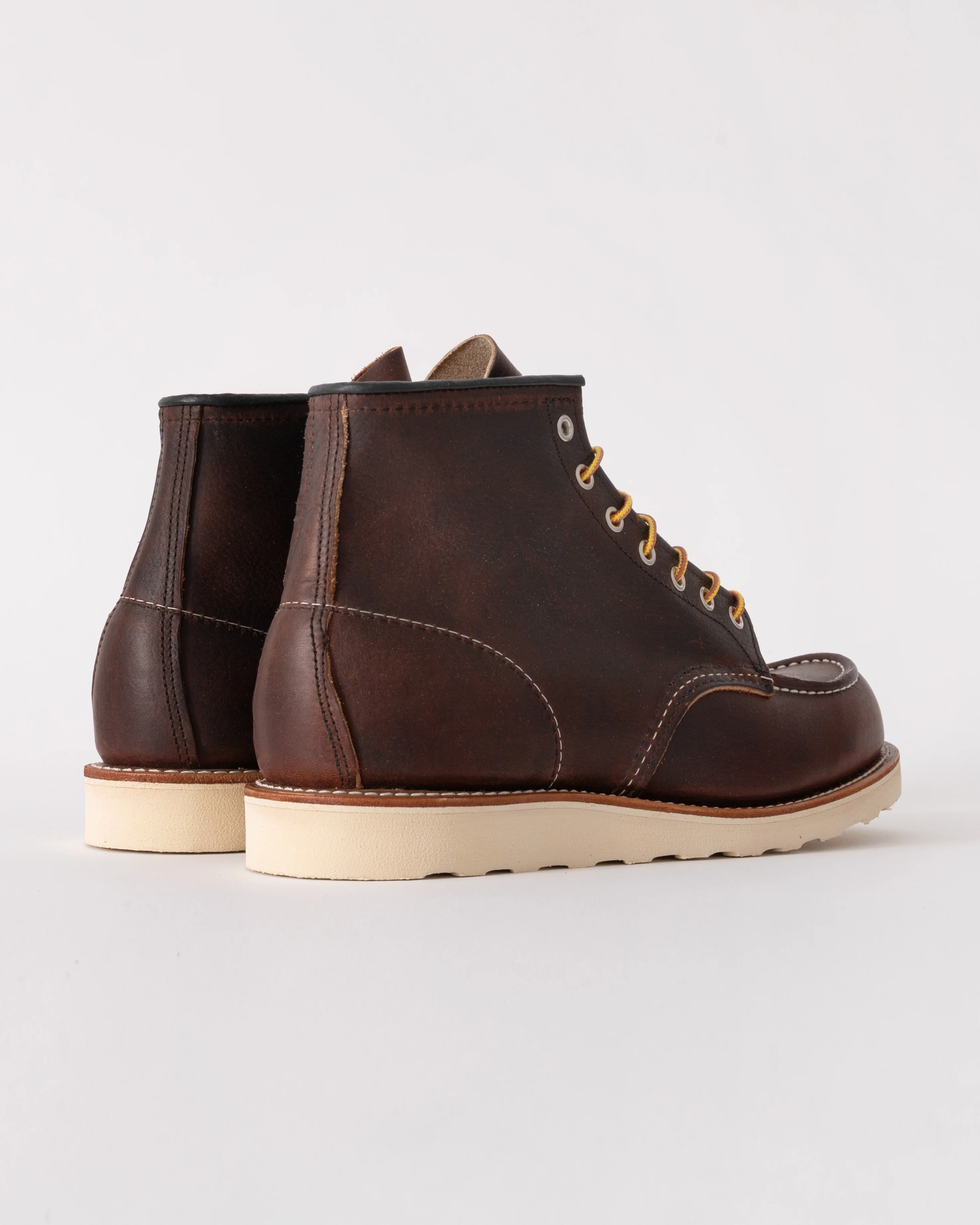 Red Wing 6 Inch Moc Toe Mens Boot - Briar Oil Slick - Image 3