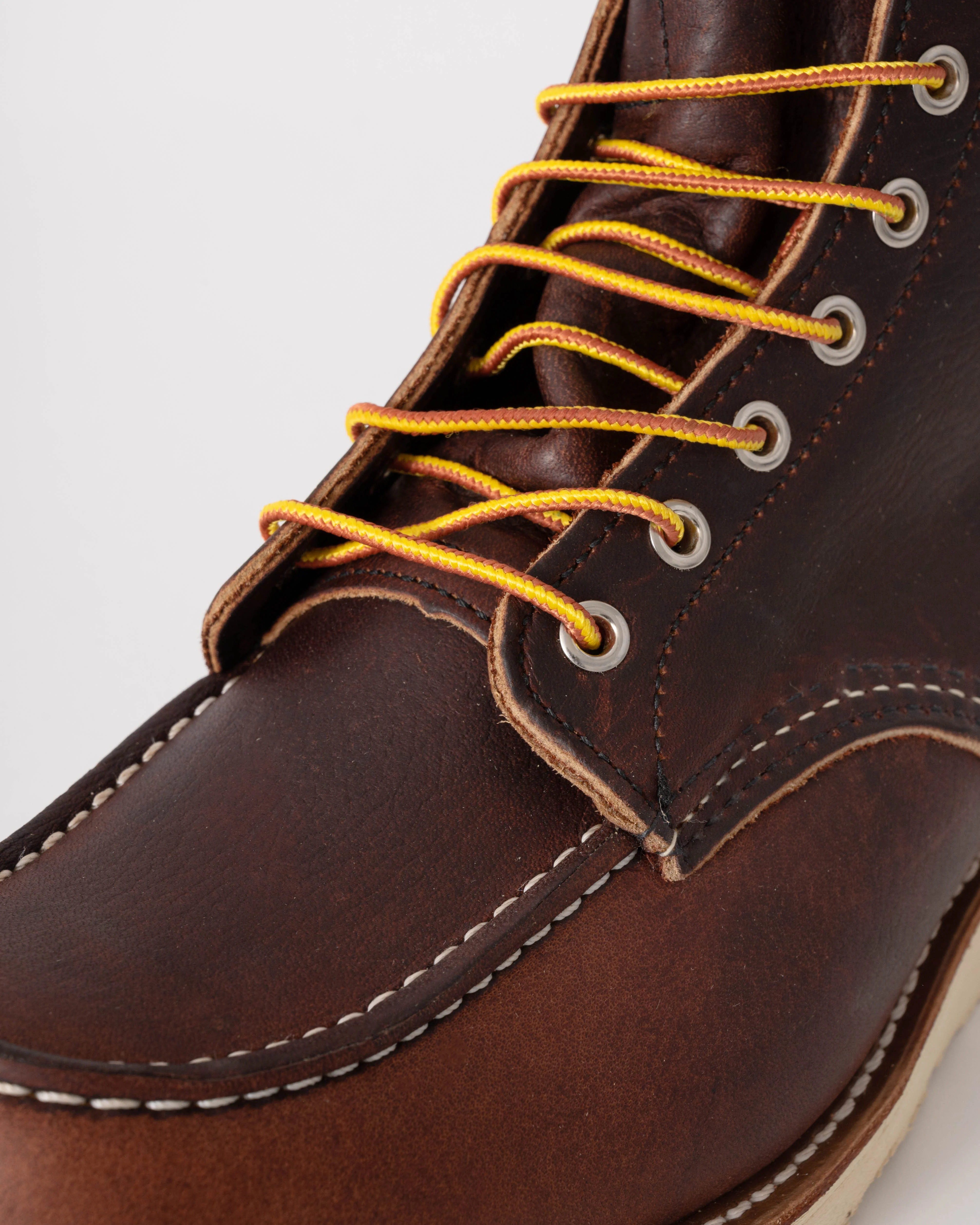 Red Wing 6 Inch Moc Toe Mens Boot - Briar Oil Slick - Image 5