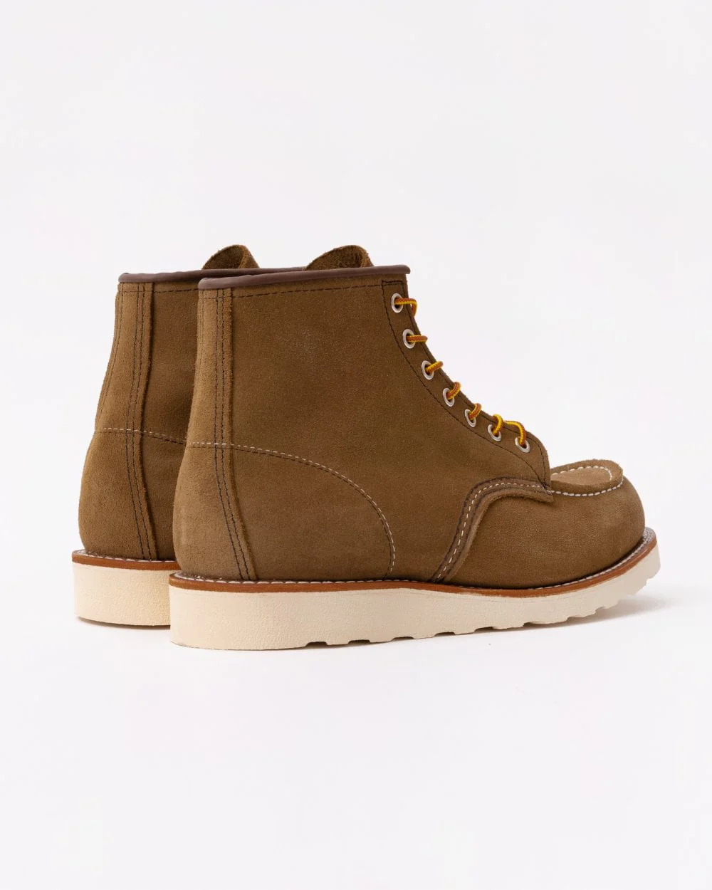 Red Wing 6 Inch Moc Toe Mens Boot - Olive Mohave - Image 3