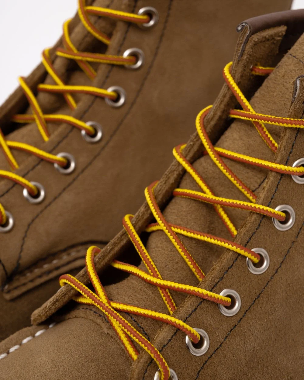 Red Wing 6 Inch Moc Toe Mens Boot - Olive Mohave - Image 5
