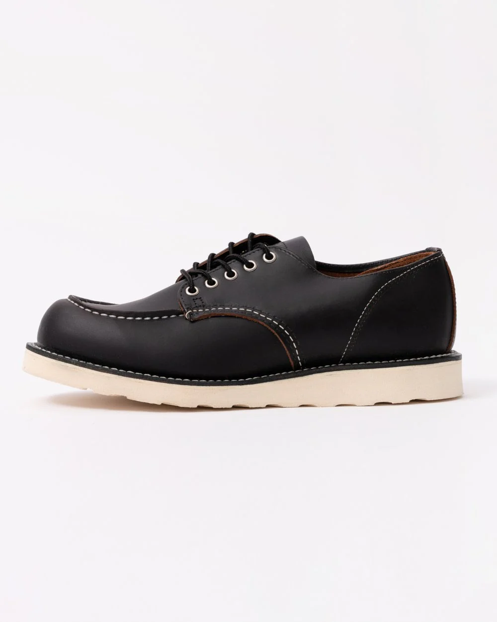 Red Wing Shop Moc Mens Oxford Shoes - Black Prairie - Image 2