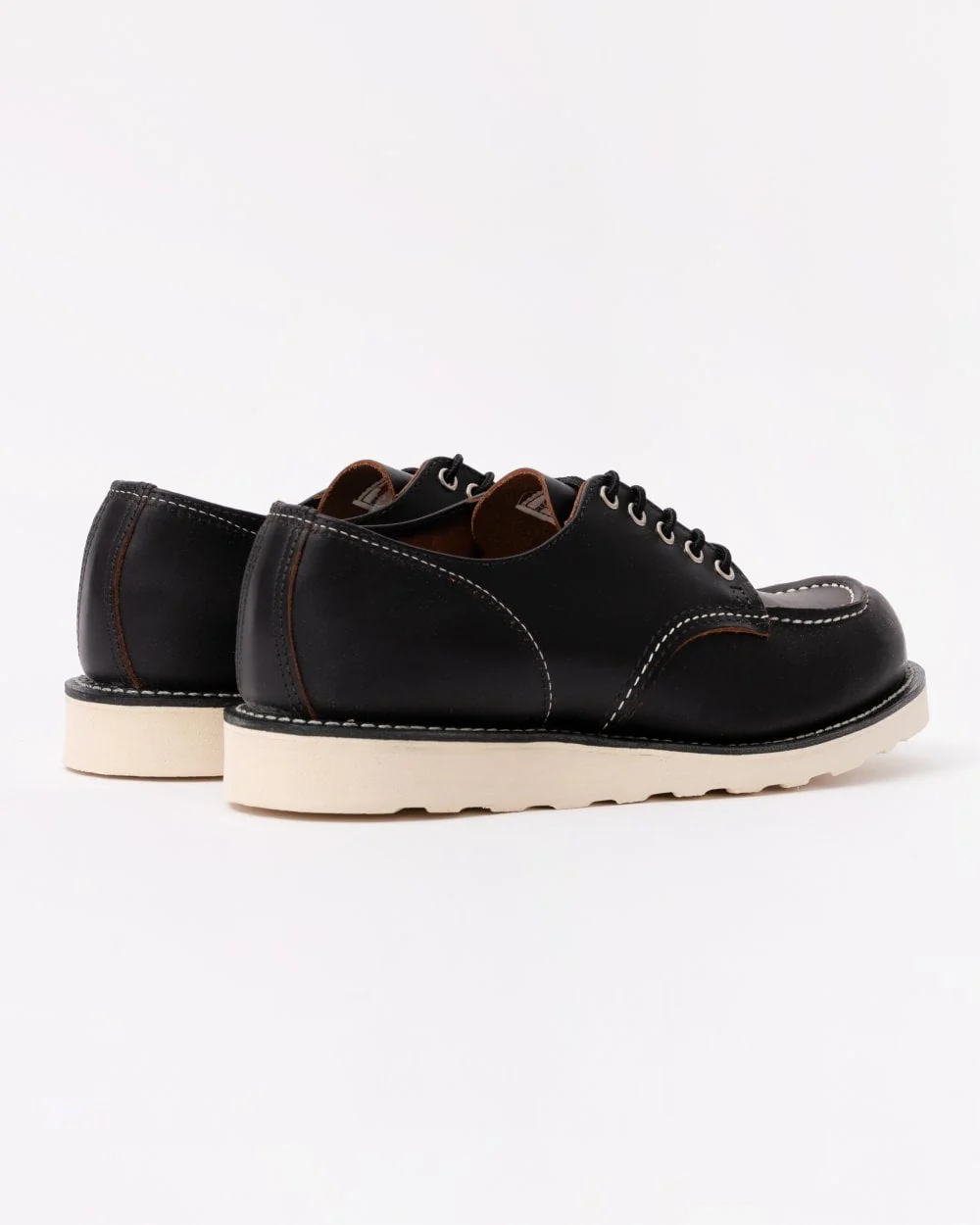 Red Wing Shop Moc Mens Oxford Shoes - Black Prairie - Image 3