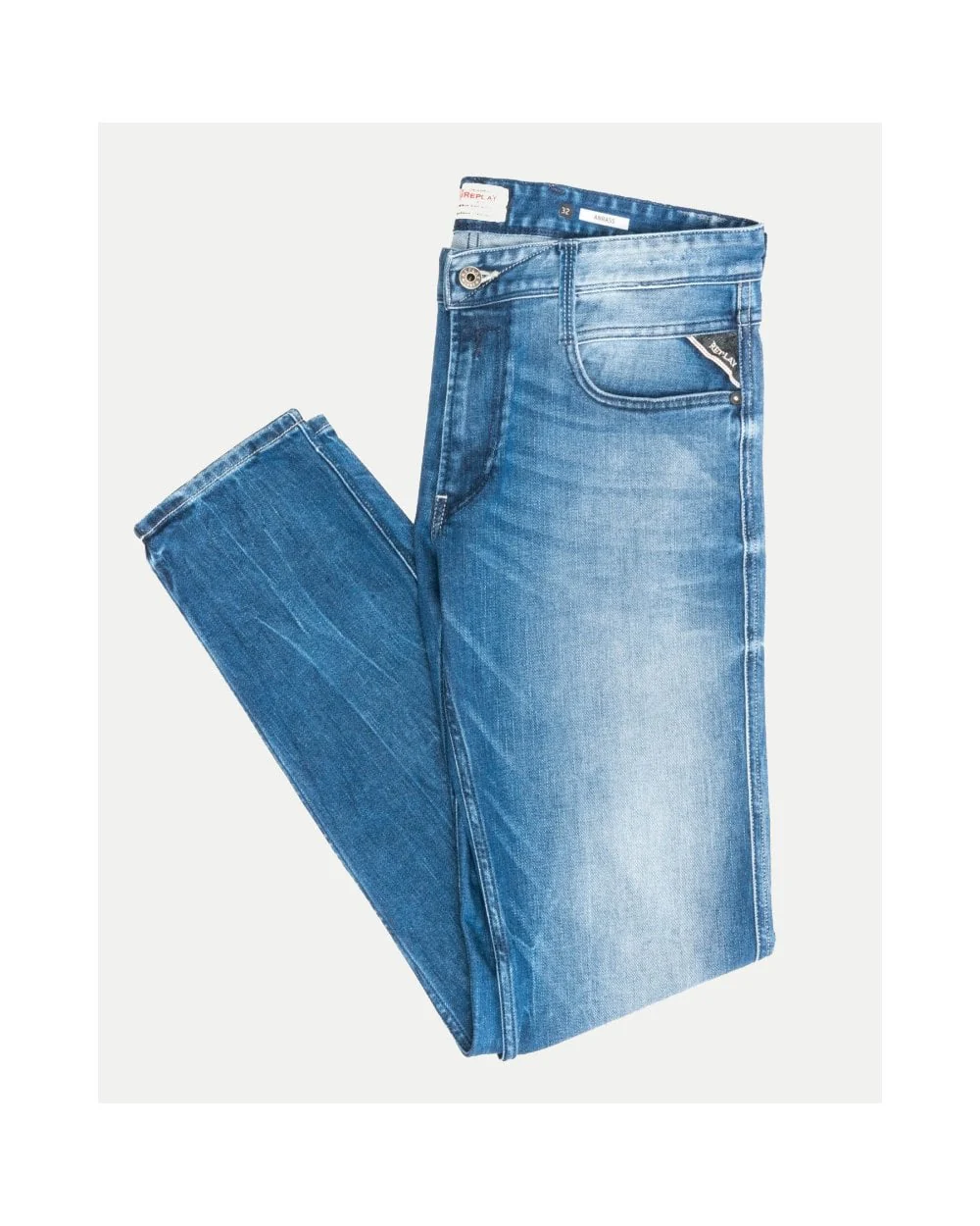 Replay Anbass Mens Slim Fit Jeans - Image 3