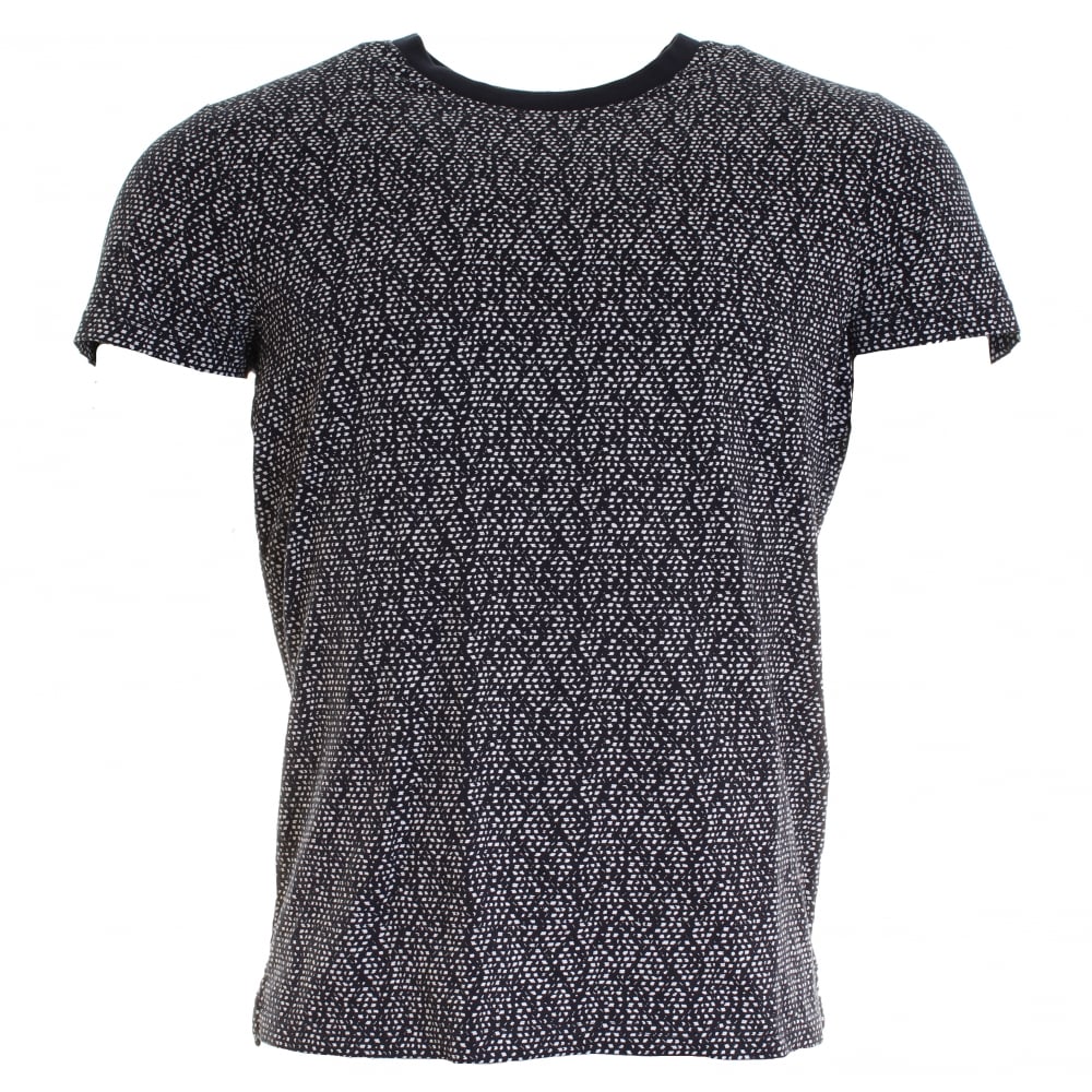 Samsoe & Samsoe Balfrin O-N SS Mens Top - Blue Dot Aop - Image 2