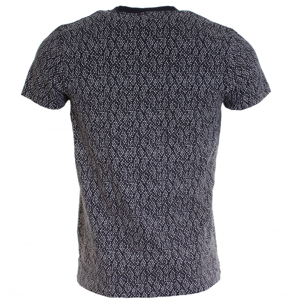 Samsoe & Samsoe Balfrin O-N SS Mens Top - Blue Dot Aop - Image 3