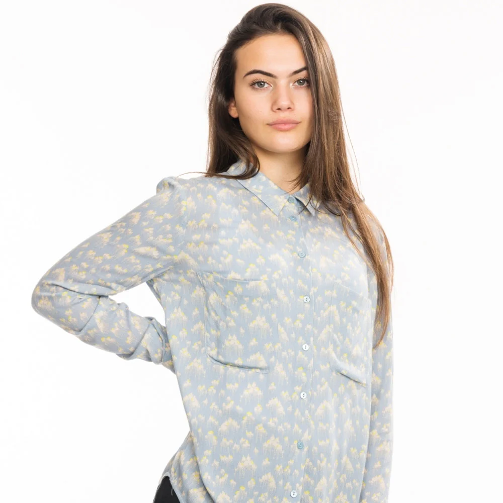 Samsoe & Samsoe Milly Aop Womens Shirt 7201 - Nuvola - Image 3