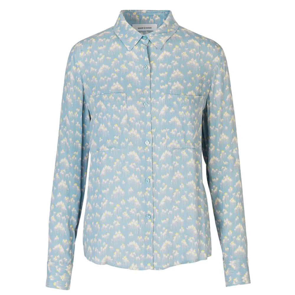 Samsoe & Samsoe Milly Aop Womens Shirt 7201 - Nuvola - Image 6