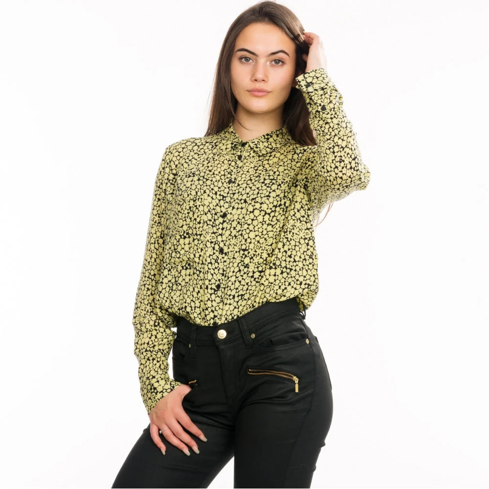 Samsoe & Samsoe Milly Aop Womens Shirt 7201 - Yellow Buttercup - Image 2