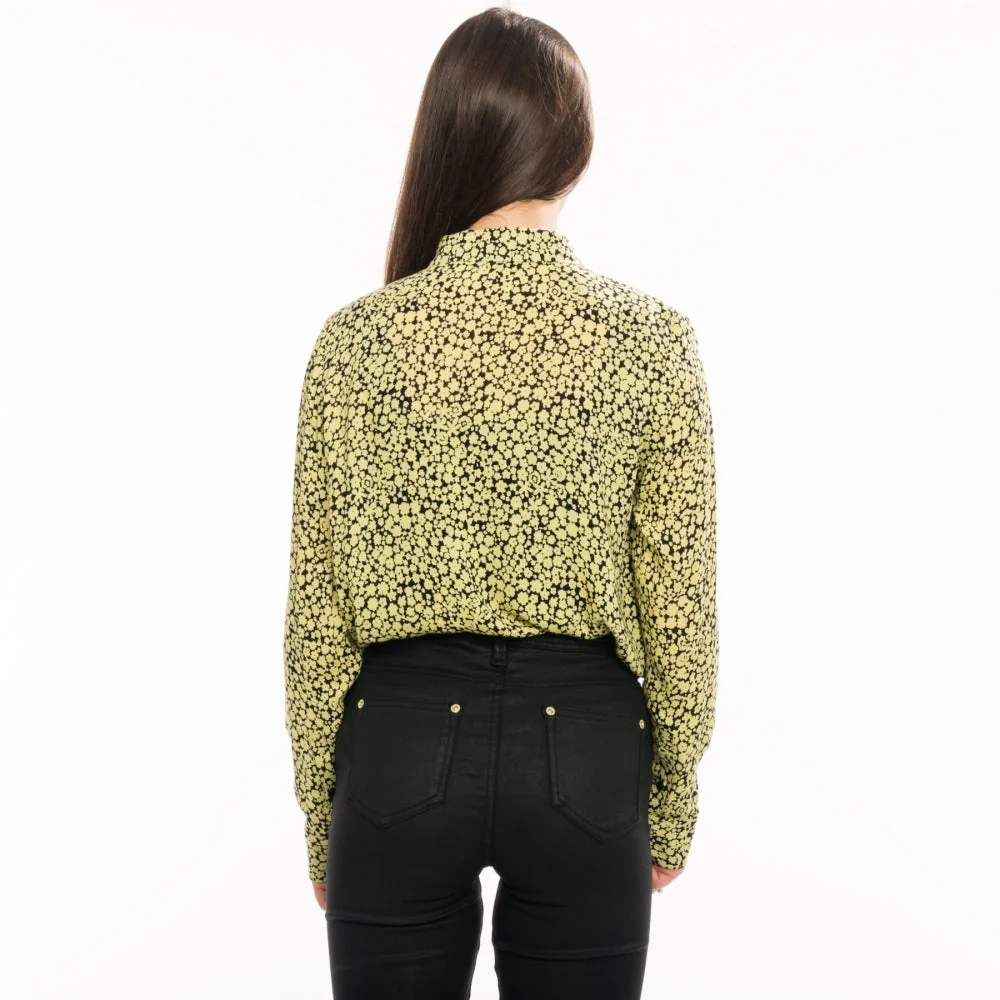 Samsoe & Samsoe Milly Aop Womens Shirt 7201 - Yellow Buttercup - Image 5