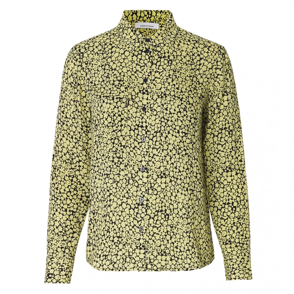 Samsoe & Samsoe Milly Aop Womens Shirt 7201 - Yellow Buttercup - Image 6