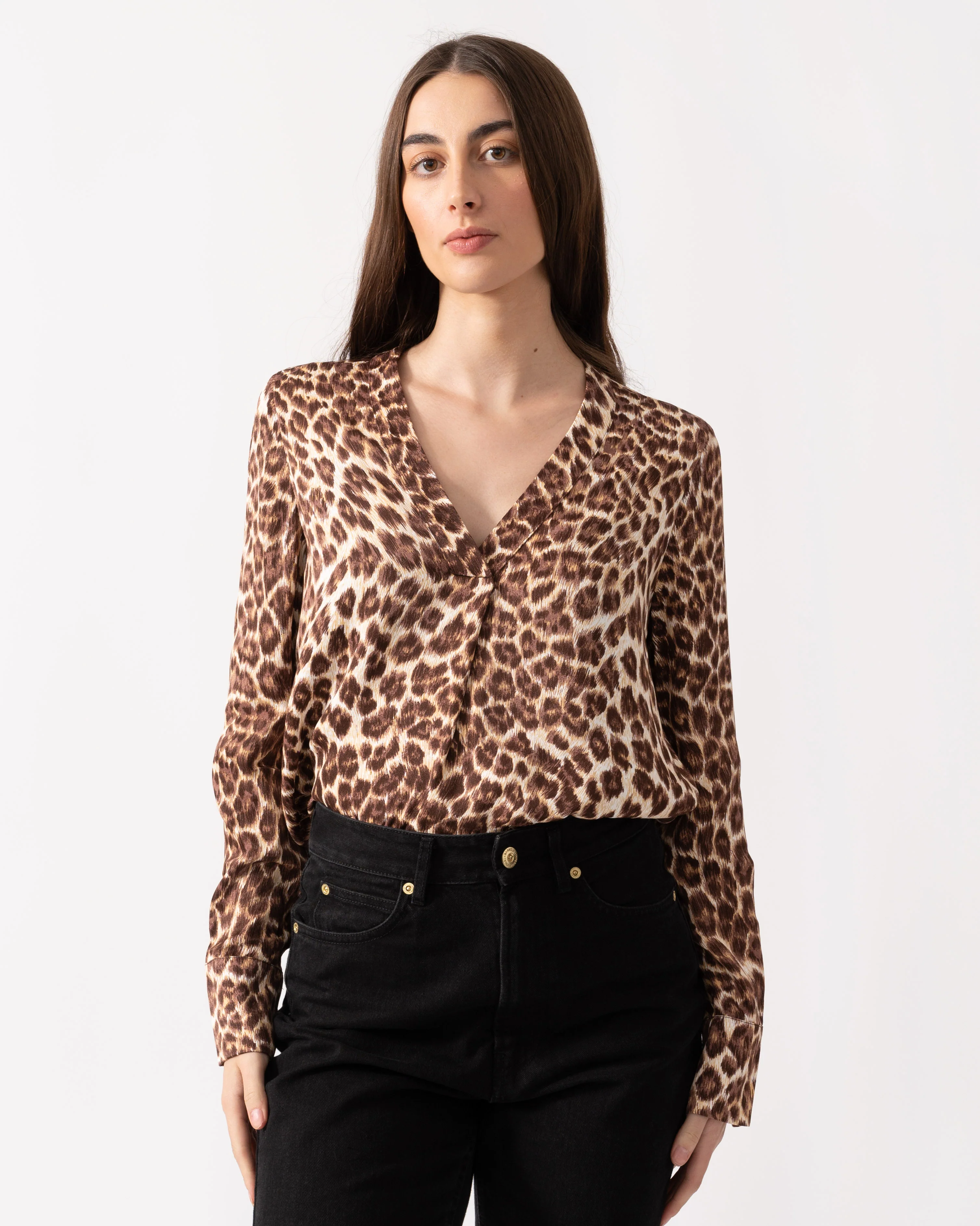 Samsoe & Samsoe Women's Hamill Leopard Print Blouse - Image 2