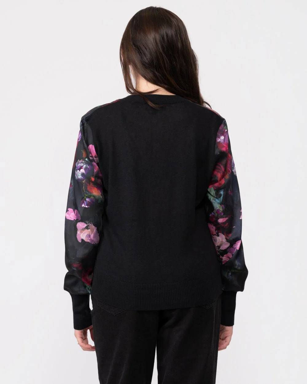 Ted Baker Abbalee Womens Printed Woven Front Cardigan - Image 4