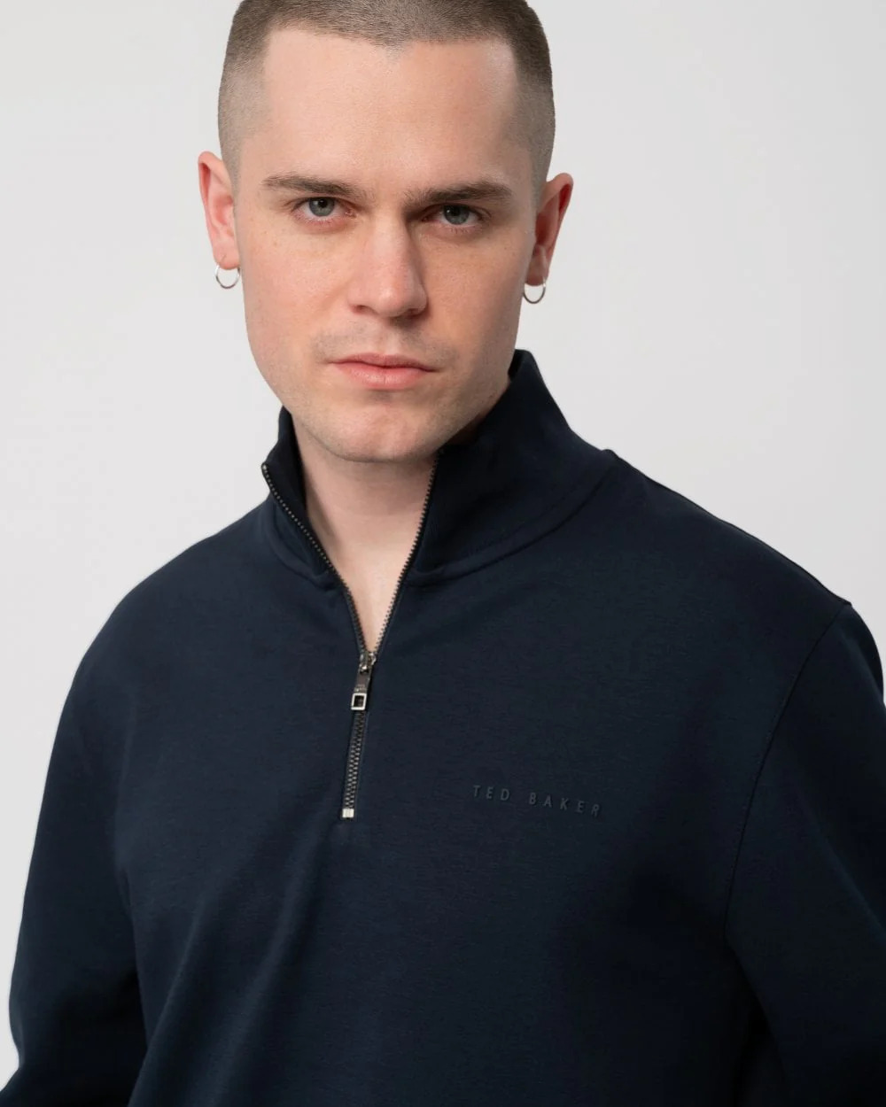 Ted Baker Actos Mens 1/4 Zip Sweatshirt - Image 2