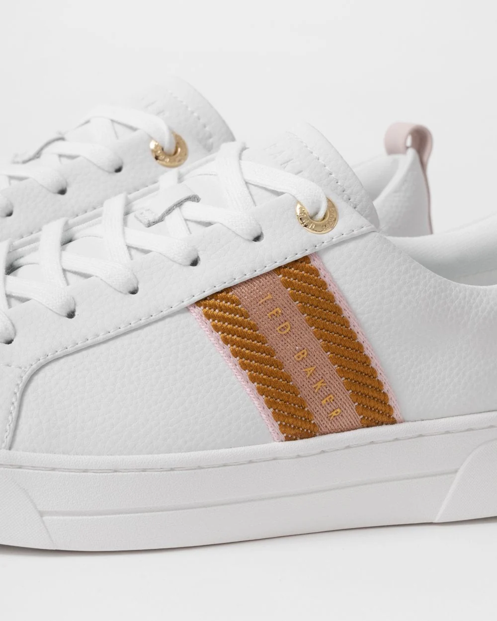 Ted Baker Baily Womens Branded Webbing Cupsole Trainers - Image 2