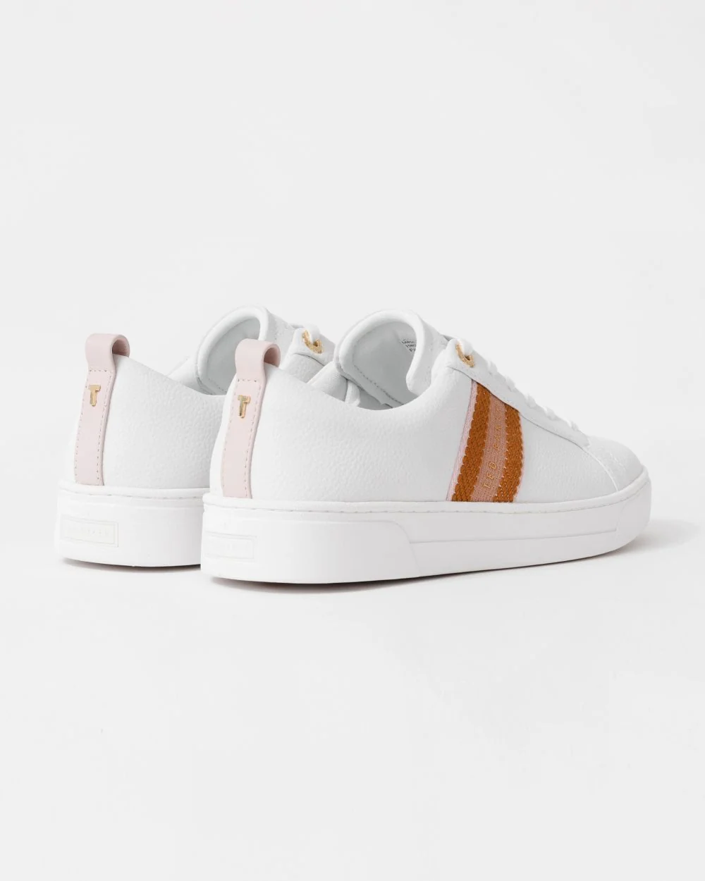 Ted Baker Baily Womens Branded Webbing Cupsole Trainers - Image 3