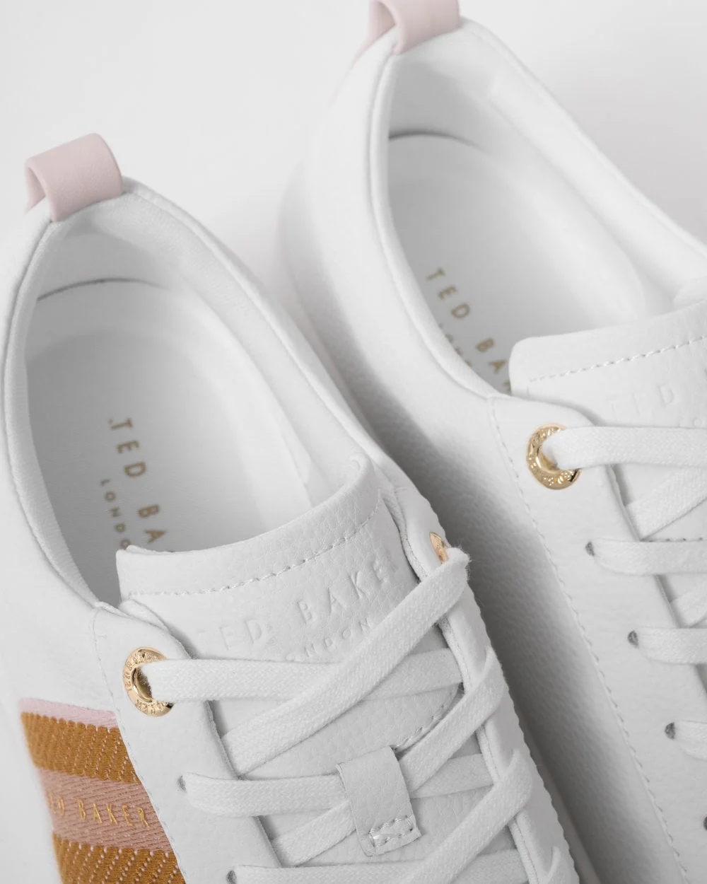 Ted Baker Baily Womens Branded Webbing Cupsole Trainers - Image 5