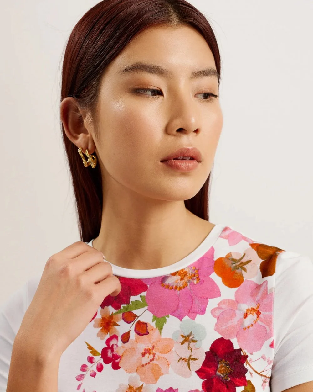 Ted Baker Bellary Womens Printed Fitted Tee - Image 2