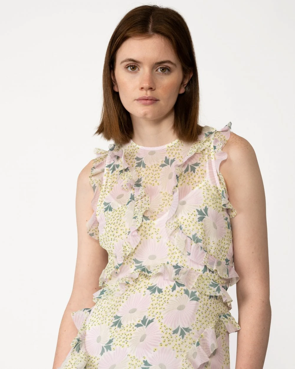 Ted Baker Calinia Womens Sleeveless Waterfall Midi Dress - Image 5