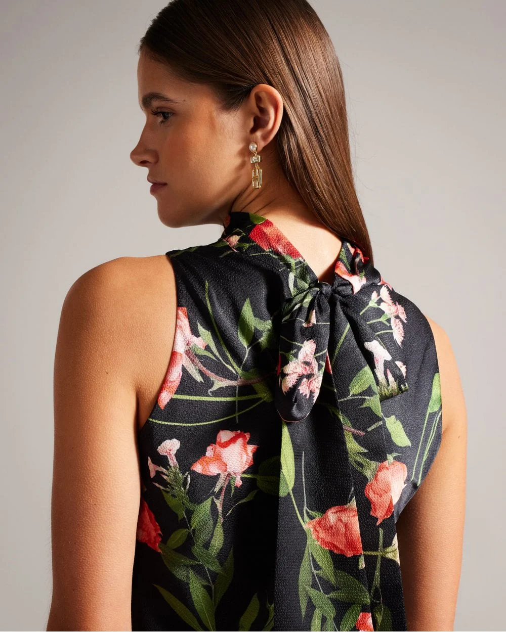 Ted Baker Connihh Womens Cowl Neck Midi Slip Dress - Image 5