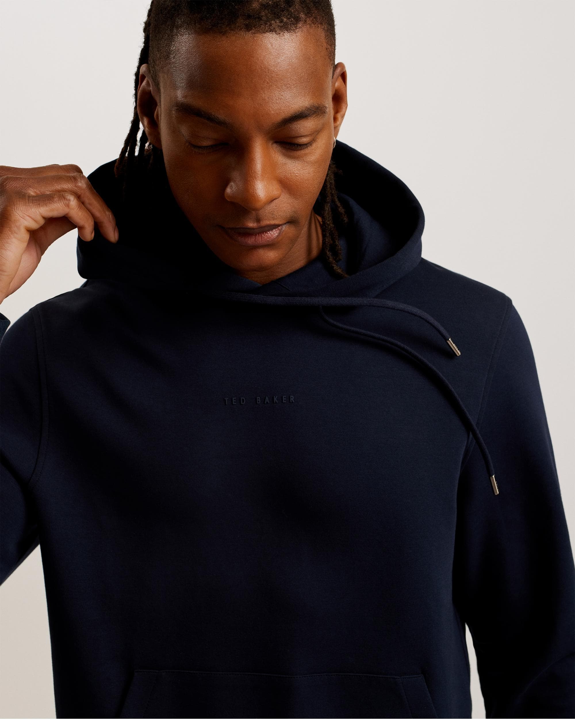 Ted Baker DROTOW Mens Regular Branded Hoodie - Image 4