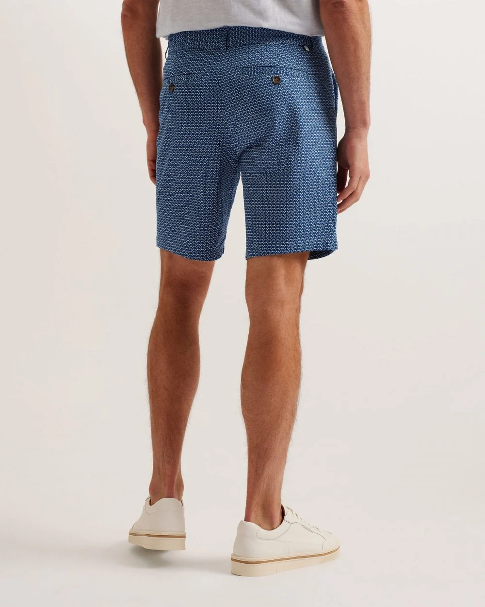 Ted Baker Dulwick Mens Geometric Print Chino Shorts - Image 2