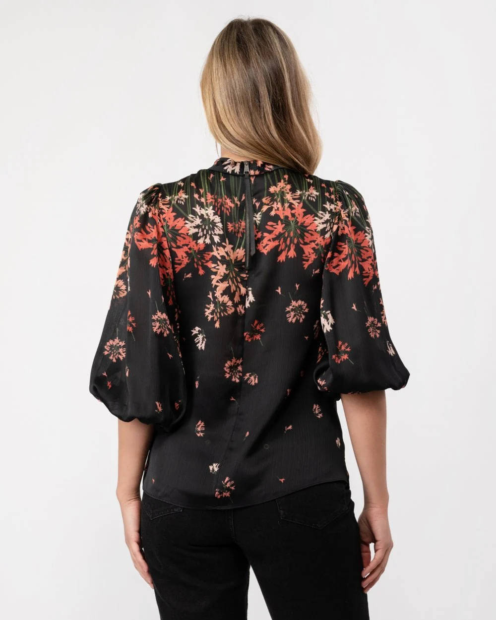 Ted Baker Eranthe Womens High Neck Balloon Sleeve Blouse - Image 2