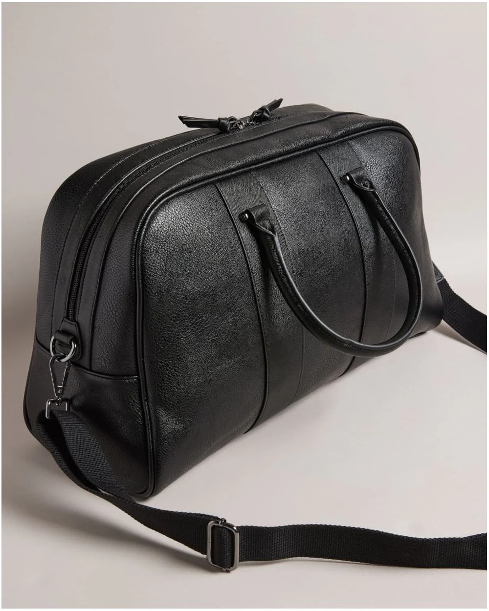 Ted Baker Evian Mens Striped PU Bowler Bag - Image 3