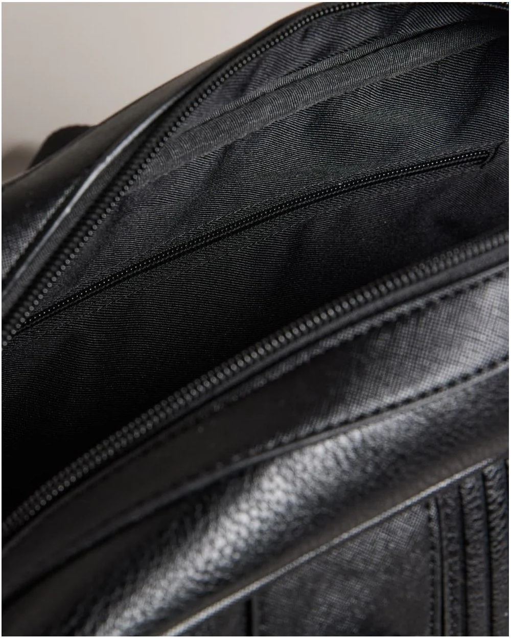 Ted Baker Evian Mens Striped PU Bowler Bag - Image 4