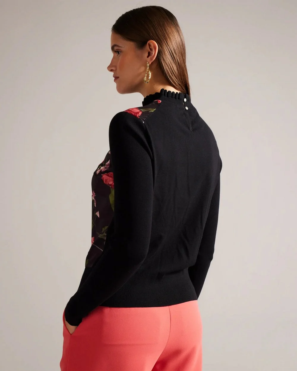 Ted Baker Frasiee Womens Woven Front Sweater - Image 6