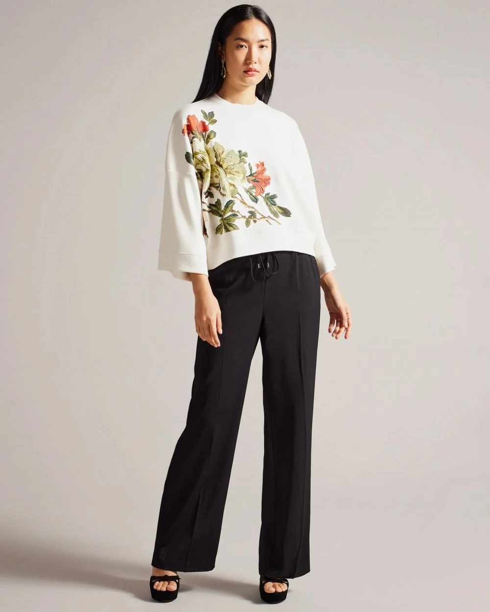 Ted Baker Laurale Womens Sweatshirt With Embroidery - Image 2