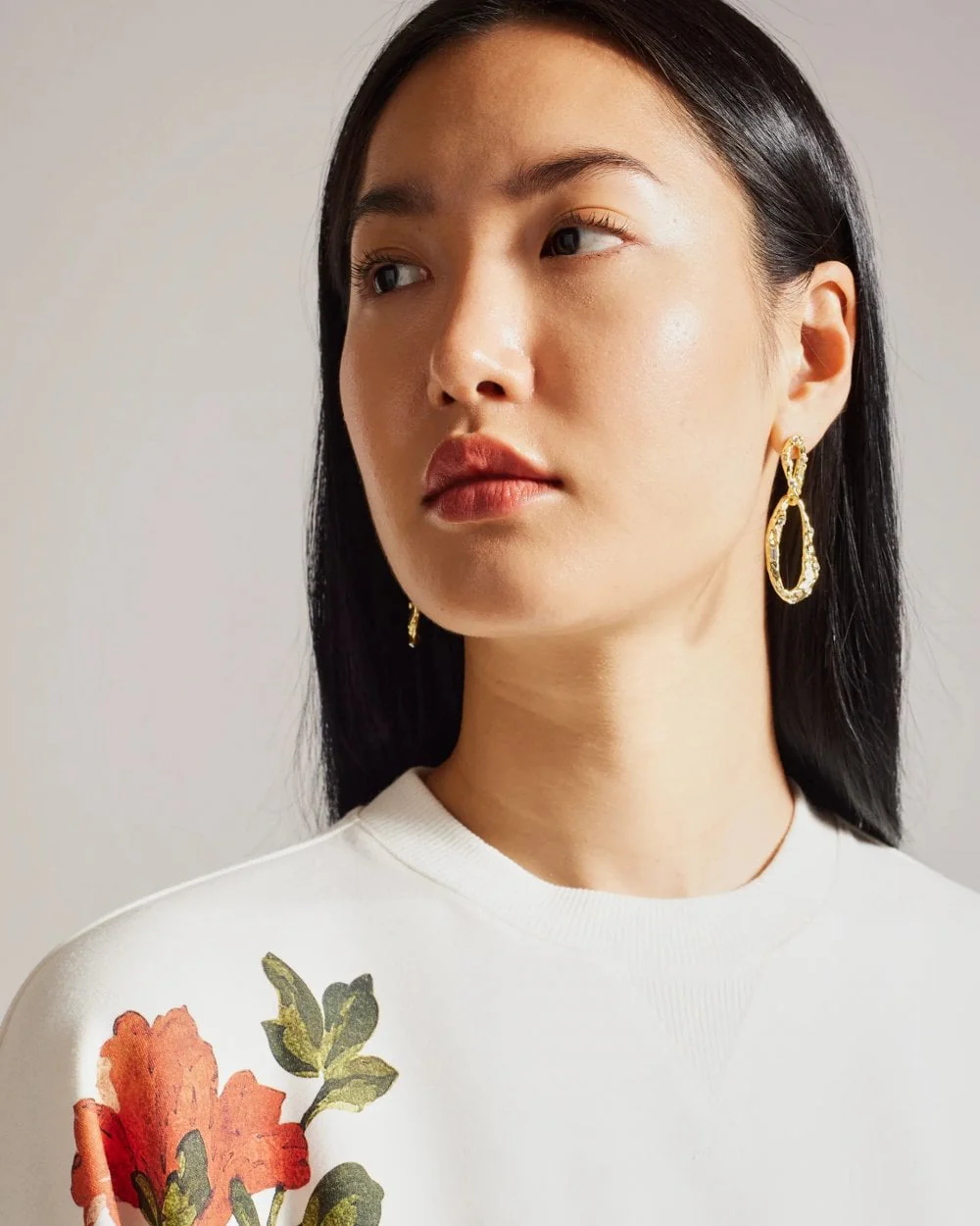 Ted Baker Laurale Womens Sweatshirt With Embroidery - Image 3