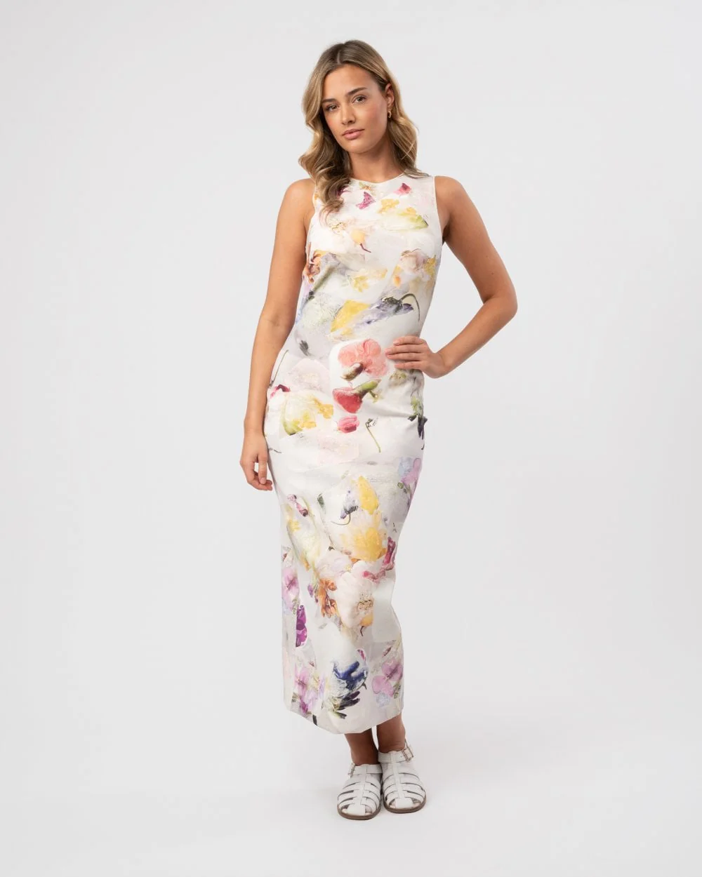 Ted Baker Lilyha Womens Printed Scuba Bodycon Dress - Image 3