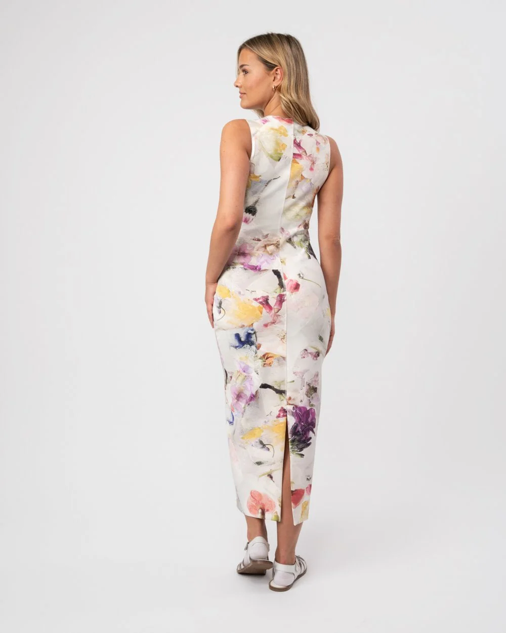 Ted Baker Lilyha Womens Printed Scuba Bodycon Dress - Image 5