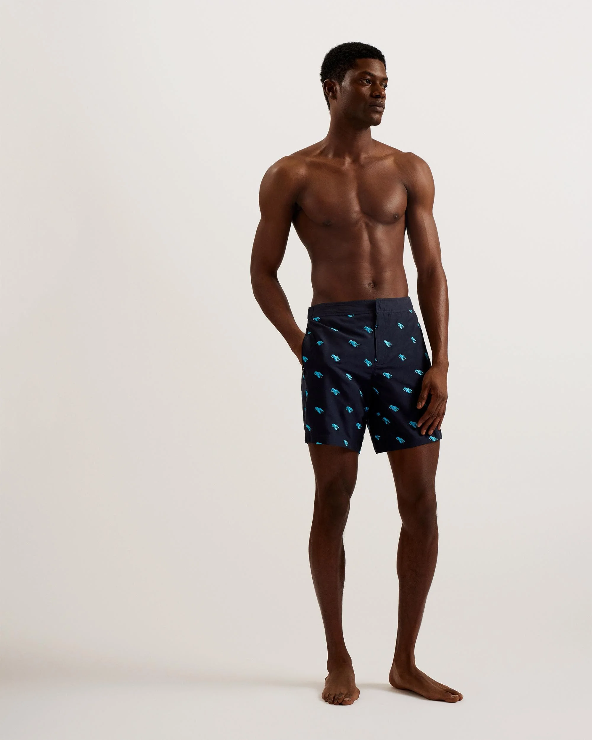 Ted Baker LOBTA Mens Embroidered Lobster Swim Shorts - Image 2
