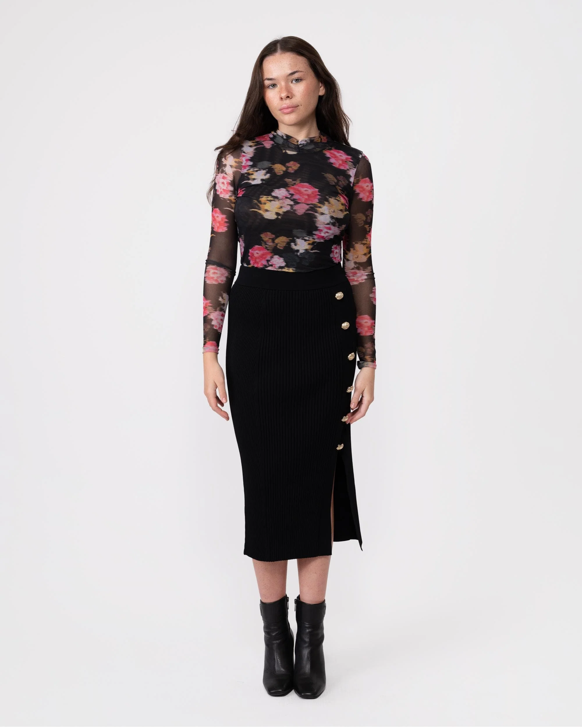 Ted Baker Malyel Womens Printed Mesh Top - Image 3